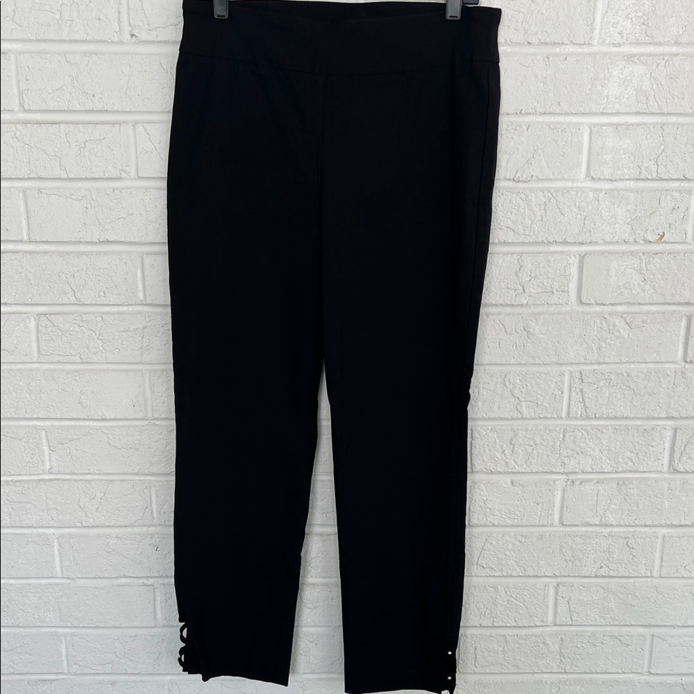 Counterparts Black Cropped Pants with Cutout Detail Size 10